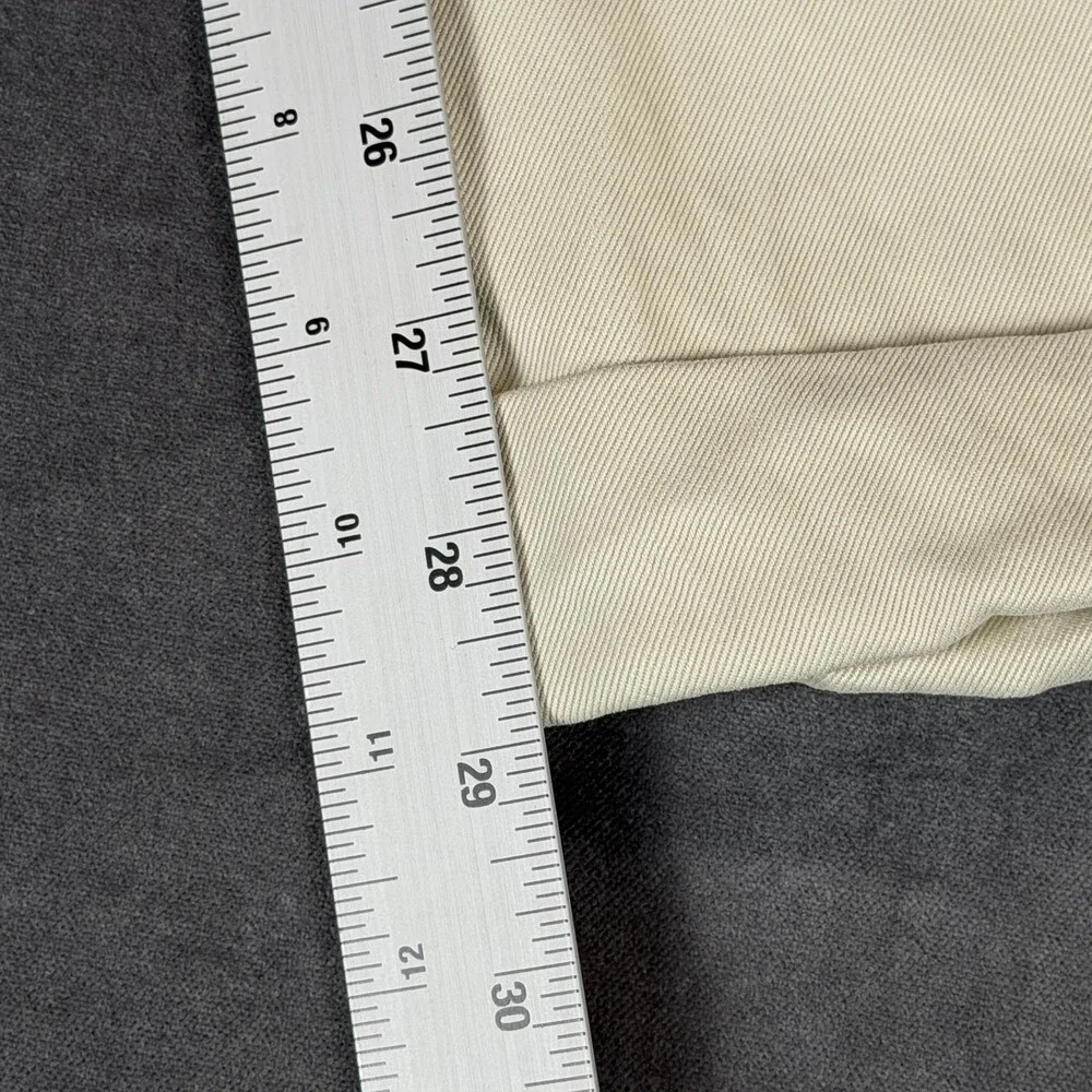 Tommy Bahama Dress Pants Mens 38x29 White 100% Silk Relax Pleated Straight Leg